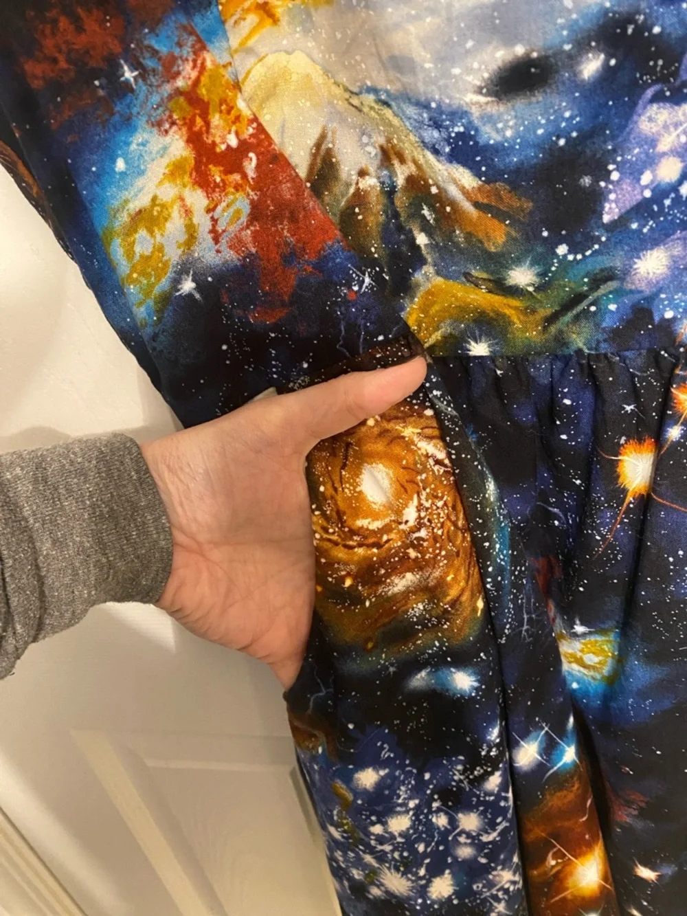 ModCloth space fit and flare dress - Picture 4 of 4